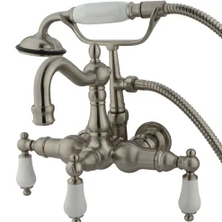 Sale Vintage Wall Mount Clawfoot Tub Filler with Hand Shower Tub Faucets