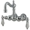 Discount Vintage 3-3/8" Wall Mount Clawfoot Tub Filler in Polished Chrome Tub Faucets