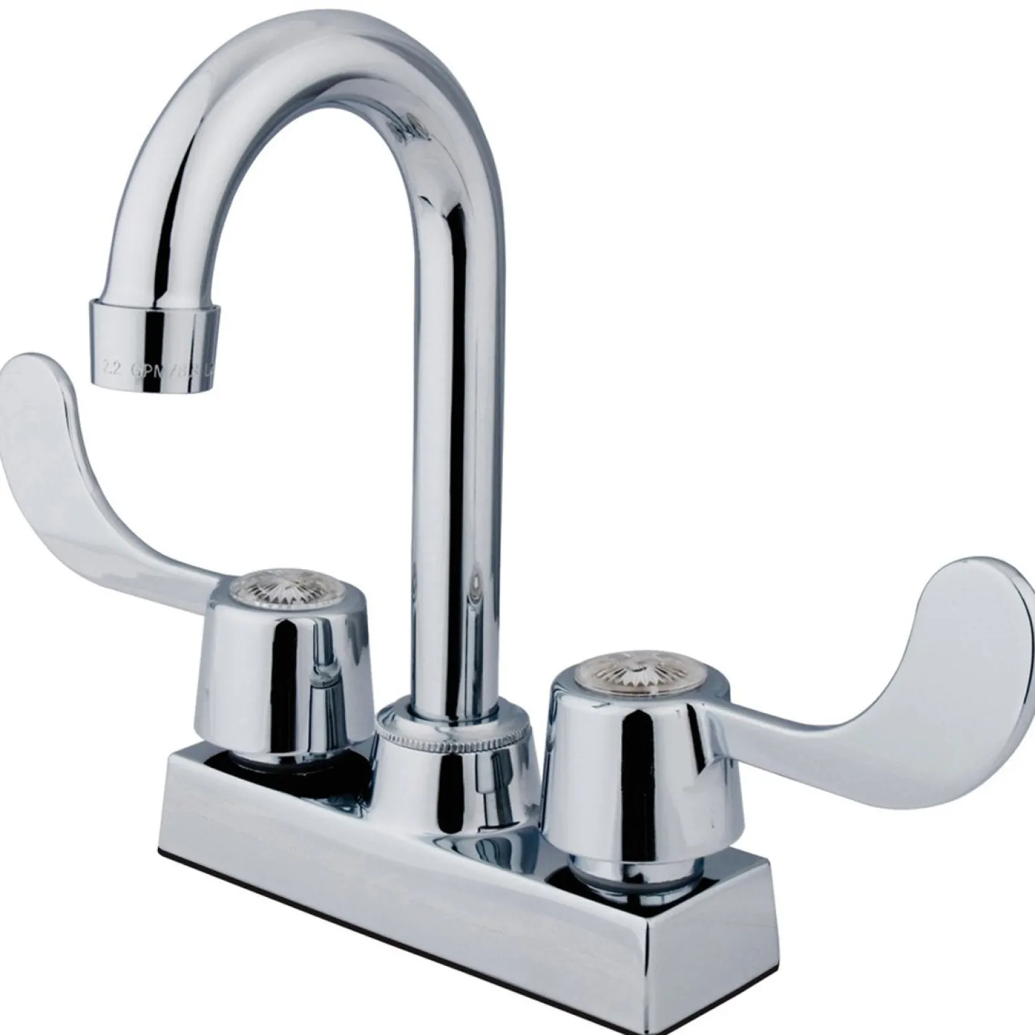 Hot Vista Handle 4" Centerset Bar Faucet in Polished Chrome Bar Faucets