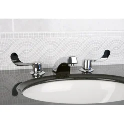 Best Vista Handle 8" to 16" Widespread Lavatory Faucet with Brass Pop-up 8" Widespread