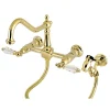 Clearance Wall Mount 8" Centerset Kitchen Faucet with Brass Sprayer Wall Mounted Kitchen Faucets