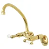 Online Wall Mount 2-Handle Kitchen Faucet Wall Mounted Kitchen Faucets