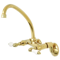 Online Wall Mount 2-Handle Kitchen Faucet Wall Mounted Kitchen Faucets