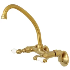 Online Wall Mount 2-Handle Kitchen Faucet Wall Mounted Kitchen Faucets
