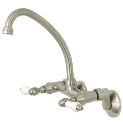 Online Wall Mount 2-Handle Kitchen Faucet Wall Mounted Kitchen Faucets