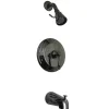 Water Onyx NB3630AL Pressure Balanced Tub and Shower Faucet with Metal Lever Handle Tub & Shower Sets