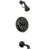 Best Water Onyx NB36300AX Pressure Balanced Tub and Shower faucet with Metal Cross Handle and Vintage Spout Tub & Shower Sets