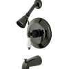 Sale Water Onyx NB3630PL Pressure Balanced Tub and Shower Faucet with Porcelain Lever Handle Tub & Shower Sets