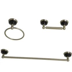 Discount Water Onyx 3-Piece 20.75" Bathroom Accessory Set Accessory Packages