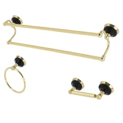 Best Water Onyx 3-Piece Bathroom Accessory Set Accessory Packages