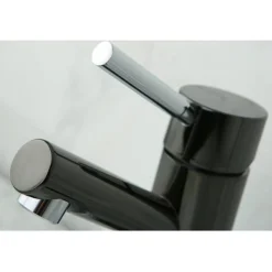 Hot Water Onyx Single Lever Lavatory Faucet with Brass Pop Up 4