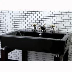 Clearance Water Onyx 8" to 16" Widespread Lavatory Faucet with Brass Pop-up Drain 8" Widespread