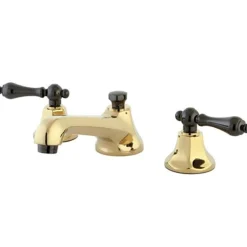 Best Water Onyx 8" to 16" Widespread Three Hole Lavatory Faucet with Brass Pop-up Drain 8" Widespread