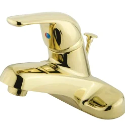 Online Water Saving Chatham Centerset Lavatory Faucet with Single Lever Handle and Brass Pop-up 4" Center Set