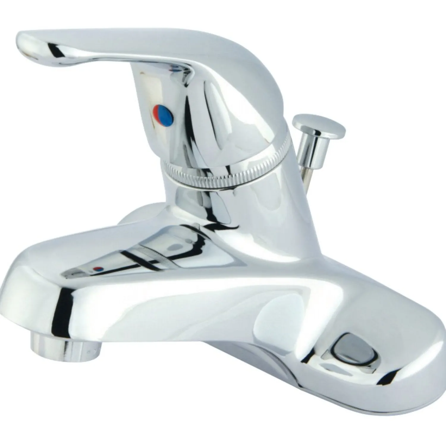 Online Water Saving Chatham Centerset Lavatory Faucet with Single Lever Handle and Brass Pop-up 4" Center Set