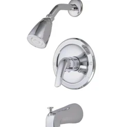Water Saving Chatham Tub and Shower Faucet with Water Savings Showerhead and Single Lever Handle Tub & Shower Sets