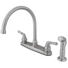 Water Saving Magellan Centerset Kitchen Faucet with Matching Sprayer Faucets With Side Spray