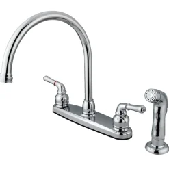 Water Saving Magellan Centerset Kitchen Faucet with Matching Sprayer Faucets With Side Spray