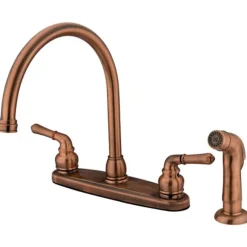 Water Saving Magellan Centerset Kitchen Faucet with Matching Sprayer Faucets With Side Spray