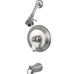 Best Water Saving Restoration Tub and Shower Faucet with Porcelain Lever Handles Tub & Shower Sets