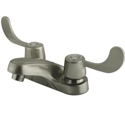 Clearance Water Saving Vista Centerset Lavatory Faucet with Blade Handles 4" Center Set