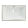 Best White China Undermount Bathroom Sink with Overflow Hole Undermount