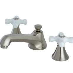 New 8" Widespread Bathroom Faucet with Brass Pop-Up 8" Widespread