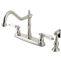 Best Wilshire 8" Centerset Kitchen Faucet with Brass Sprayer Faucets With Side Spray