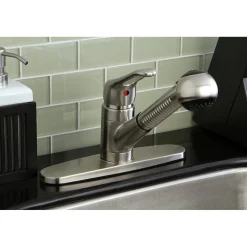 Best Wyndham Single-Handle Pull-Out Kitchen Faucet Single Hole