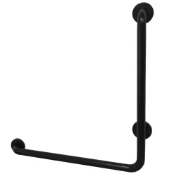 Sale 24" x 24" L-Shaped ADA Grab Bar in Matte Black Grab Bars