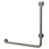 Clearance 24" x 24" L-Shaped ADA Grab Bar in Brushed Nickel Grab Bars