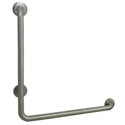 Outlet 24" x 24" L-Shaped Stainless Steel ADA Grab Grab Bars
