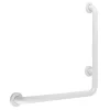Outlet 24" x 24" L-Shaped Stainless Steel ADA Grab Grab Bars