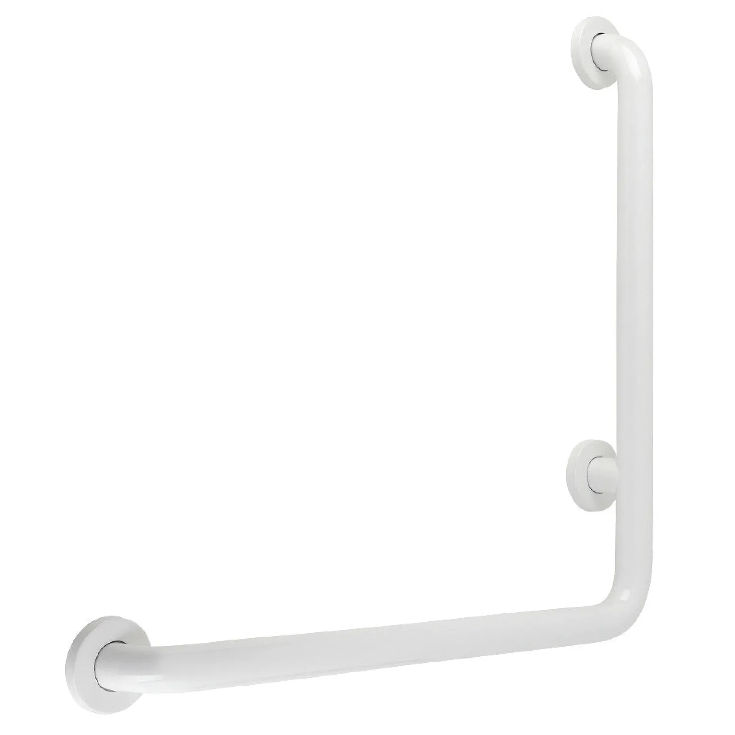 Outlet 24" x 24" L-Shaped Stainless Steel ADA Grab Grab Bars