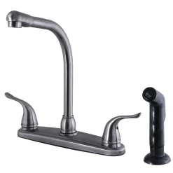 Hot Yosemite Centerset Kitchen Faucet Faucets With Side Spray