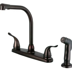 Hot Yosemite Centerset Kitchen Faucet Faucets With Side Spray