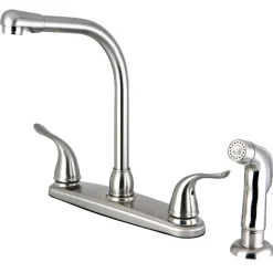 Hot Yosemite Centerset Kitchen Faucet Faucets With Side Spray