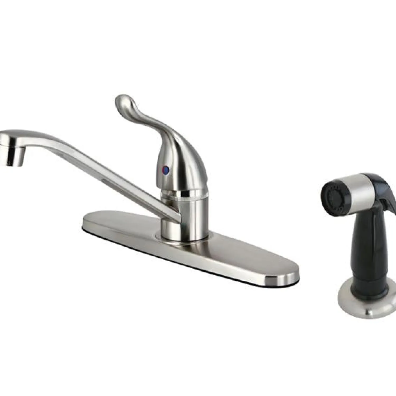 New Yosemite 8-Inch Centerset Kitchen Faucet with Black Side Sprayer Faucets With Side Spray