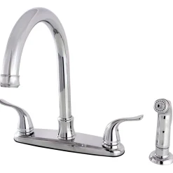 Outlet Yosemite 8-Inch Centerset Kitchen Faucet with Side Sprayer Faucets With Side Spray
