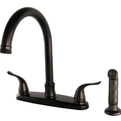 Outlet Yosemite 8-Inch Centerset Kitchen Faucet with Side Sprayer Faucets With Side Spray