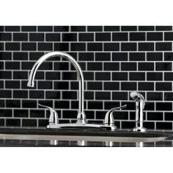 New Yosemite 8-Inch Centerset Kitchen Faucet with Sprayer Faucets With Side Spray