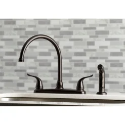 New Yosemite 8-Inch Centerset Kitchen Faucet with Sprayer Faucets With Side Spray