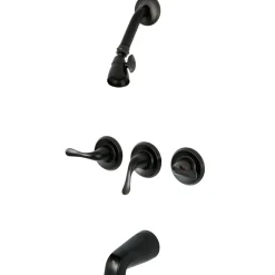 Sale Yosemite KB2235YL Three Handle Tub Shower Faucet in Oil Rubbed Bronze Tub & Shower Sets