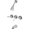 Clearance Yosemite Three Handle Tub Shower Faucet Tub & Shower Sets