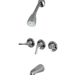 Clearance Yosemite Three Handle Tub Shower Faucet Tub & Shower Sets