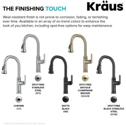 Online Allyn Black Stainless Nut & Bolt Diamond Cut Kitchen Faucet Single Hole