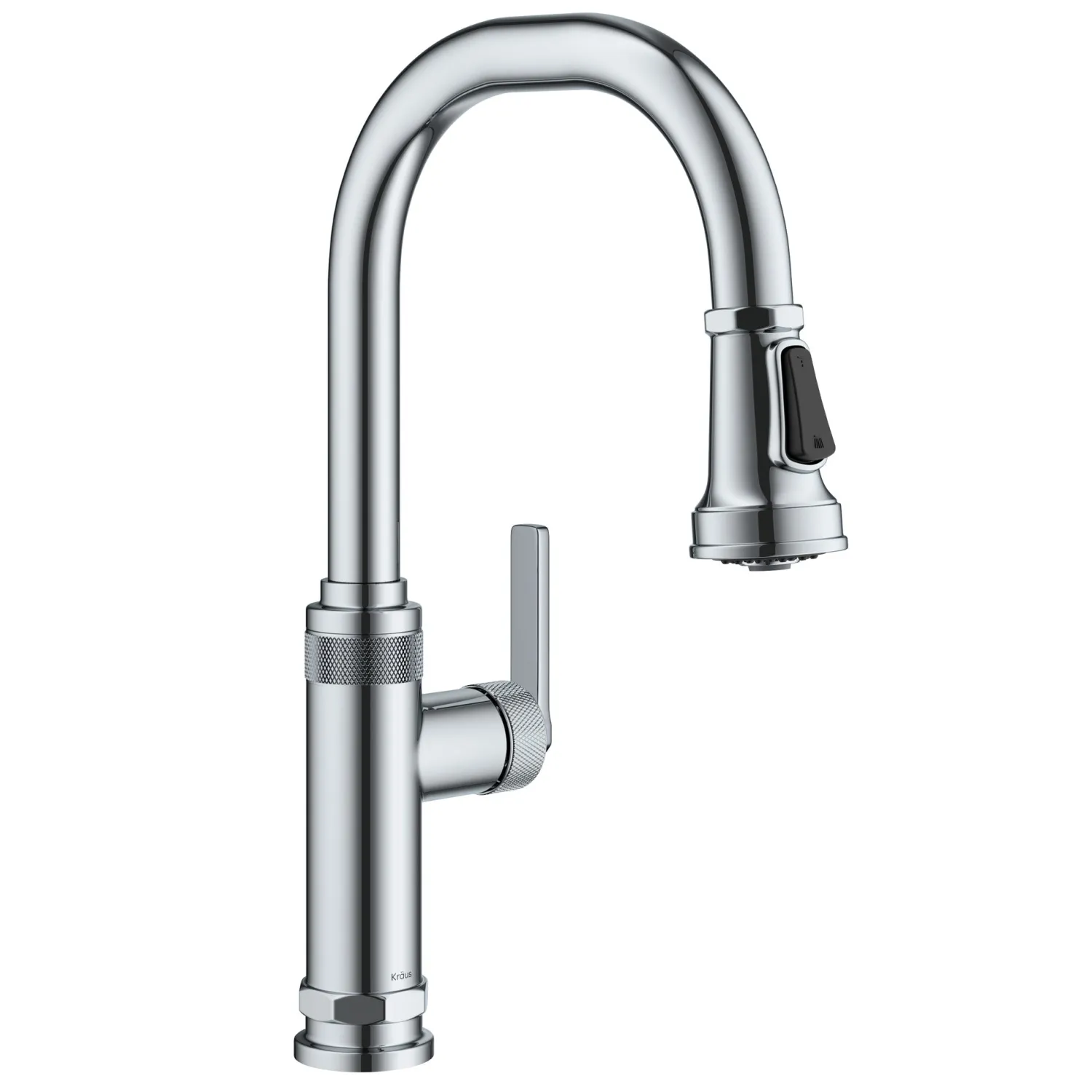 Best Allyn Chrome Nut & Bolt Diamond Cut Kitchen Faucet Single Hole