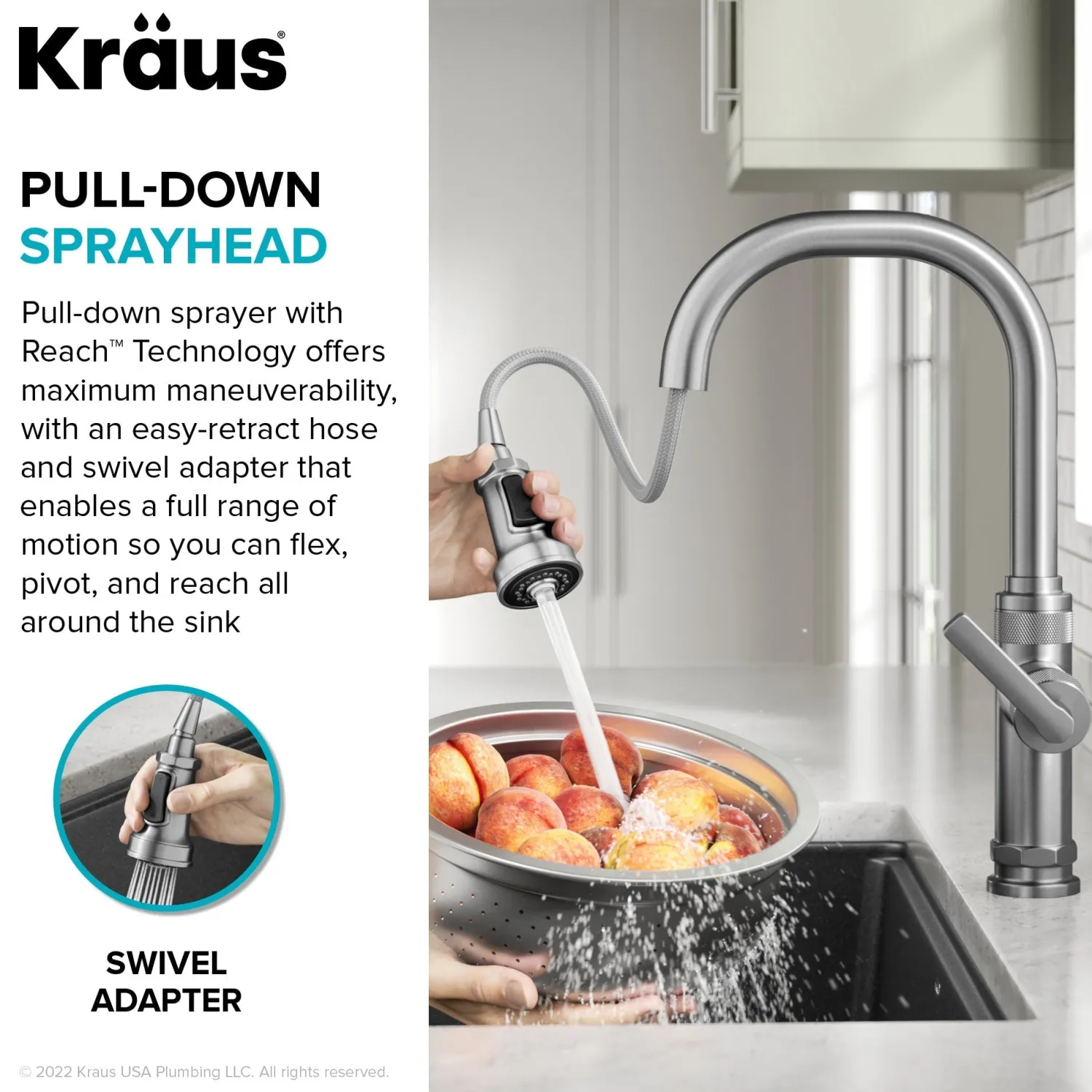 Best Allyn Chrome Nut & Bolt Diamond Cut Kitchen Faucet Single Hole