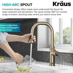 Best Allyn Chrome Nut & Bolt Diamond Cut Kitchen Faucet Single Hole