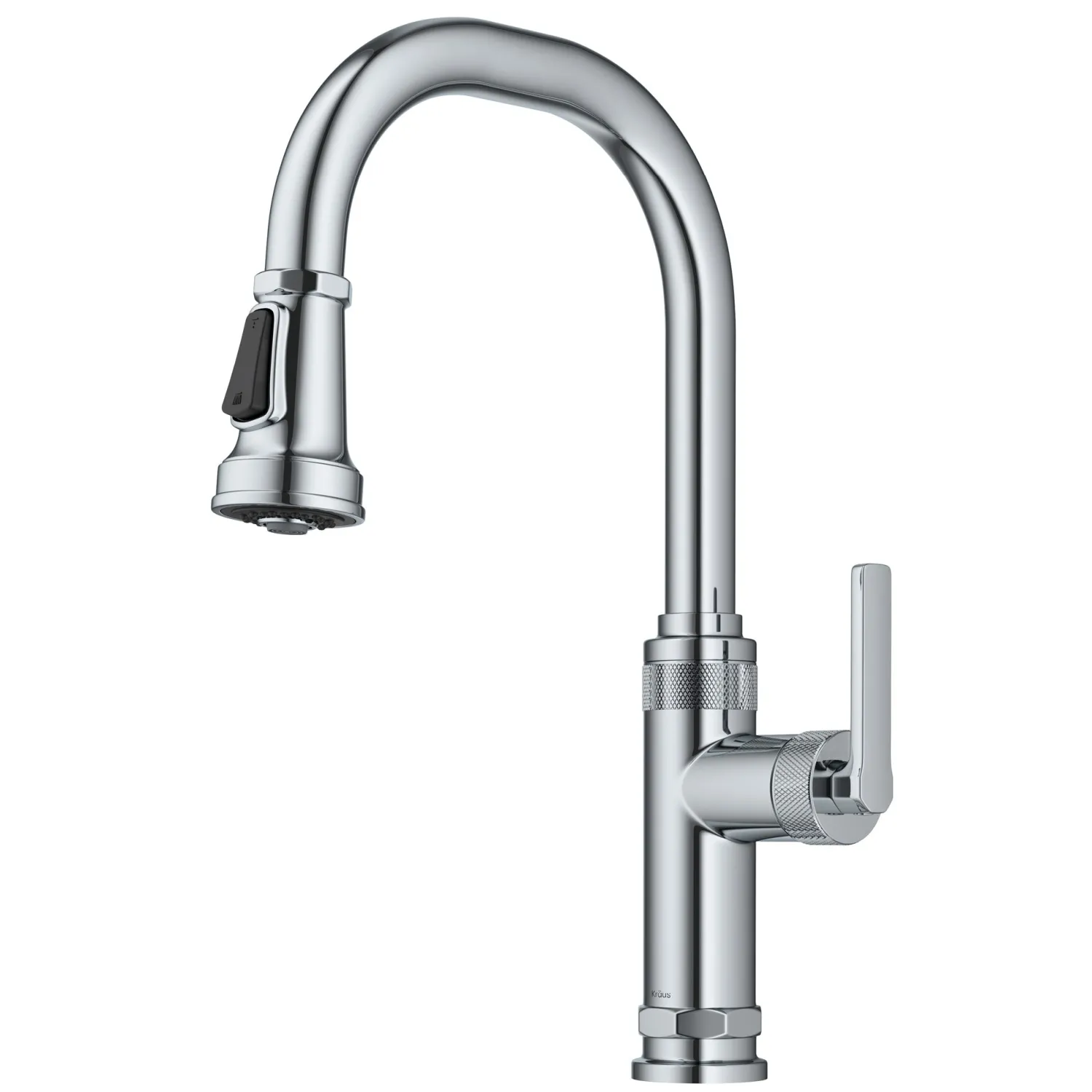 Best Allyn Chrome Nut & Bolt Diamond Cut Kitchen Faucet Single Hole